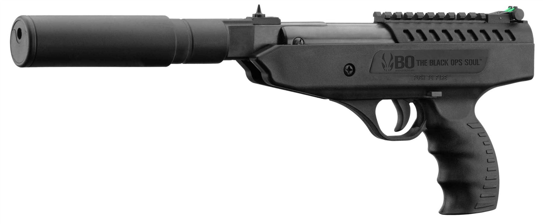 Bo Manufacture 5.5mm/.22 Langley Break Barrel Air Pistol with Silencer (7.5j – Black)