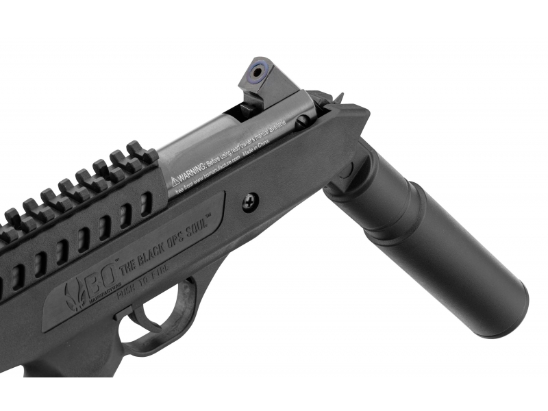 Bo Manufacture 5.5mm/.22 Langley Hitman Break Barrel Air Pistol with Silencer (7.5j – Black)