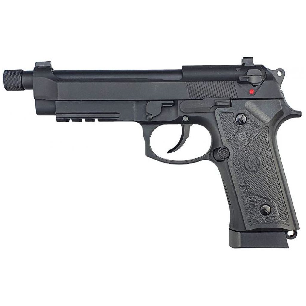 KLI M92 Co2 Blowback Pistol with Compensator and Rail (4.5mm/.177 – Black)