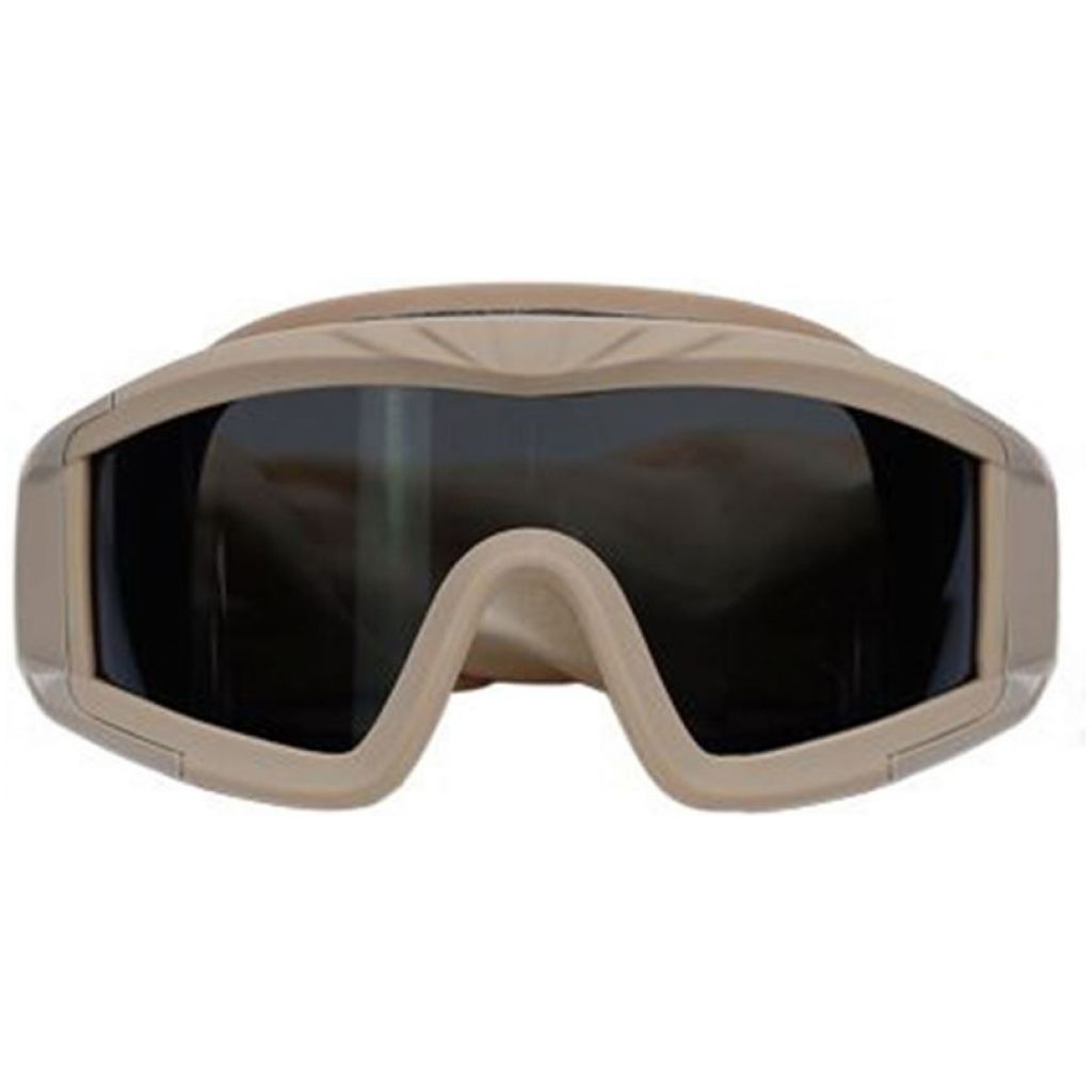 Big Foot Big Goggles with 3 Different Color Lenses (Tan)