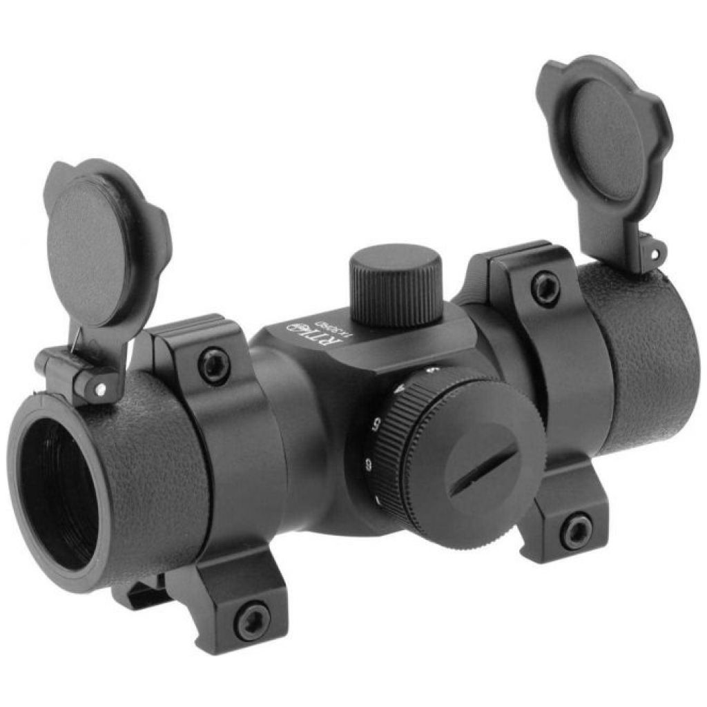 RTI Optics 1×30 Tubular Picatinny Mount Scopes (Red and Green – Black)