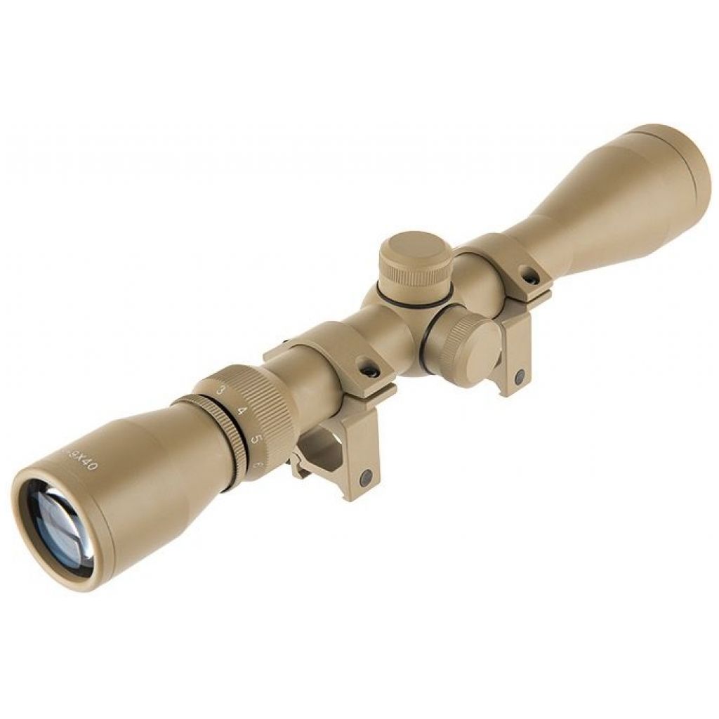 Lancer Tactical 3-9 x 40E Sniper Scope (Tan)