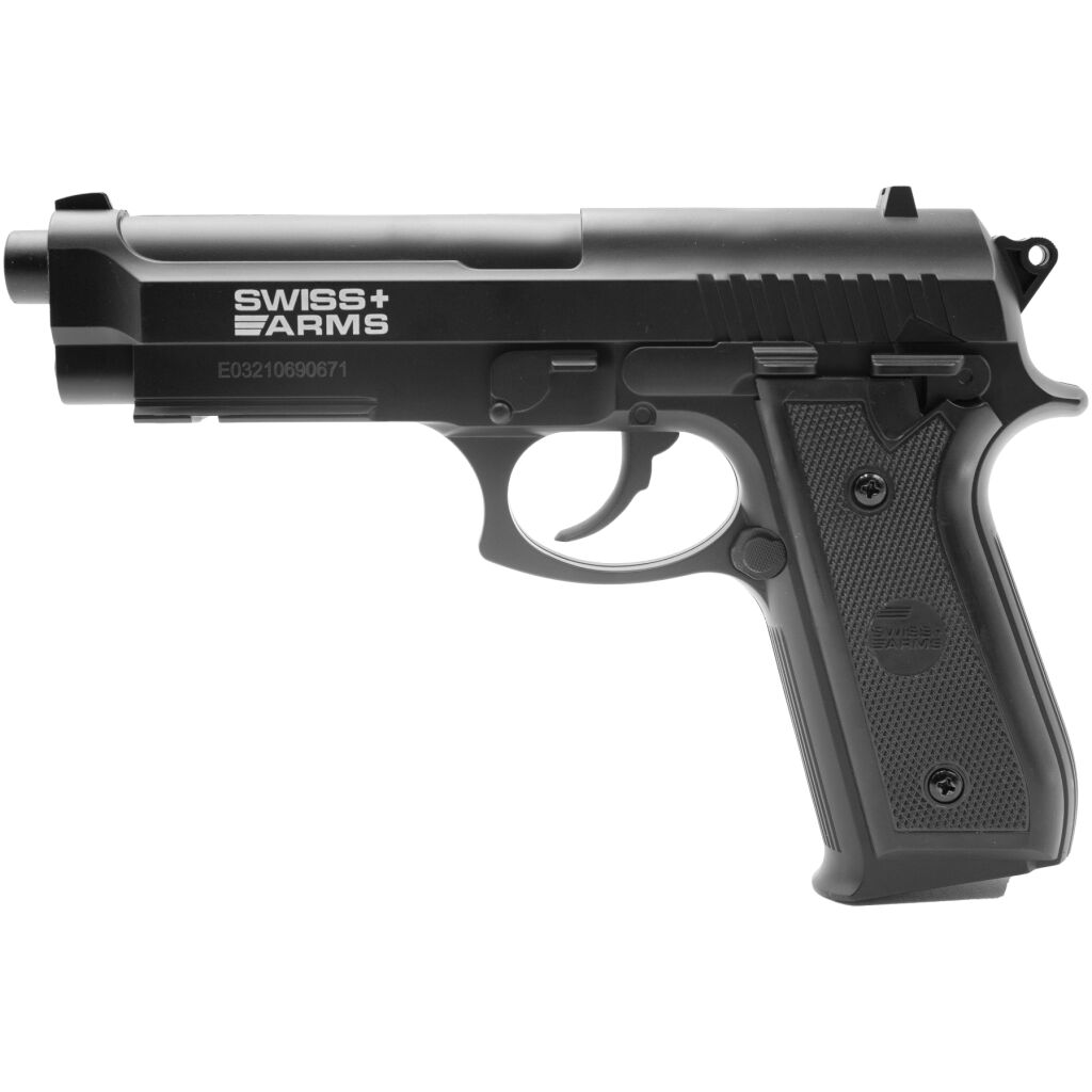 Swiss Arms 4.5mm/.177 SA92 Non-Blowback Co2 Pistol (Black – 288028)