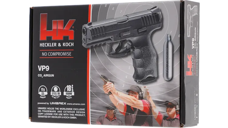 Umarex – 5.8344 Heckler & Koch VP9 Black Co2 BB Pistol by Umarex (HKVP9)