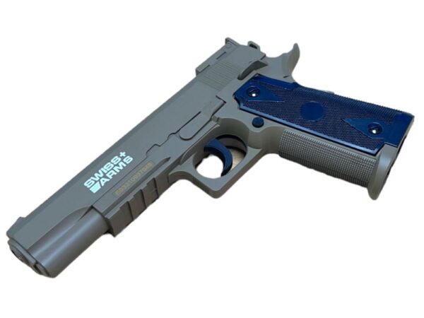 Swiss Arms 1911 4.5mm/.177 Co2 Pistol TAN (Non-Blowback – Polymer – Cybergun – 288764)