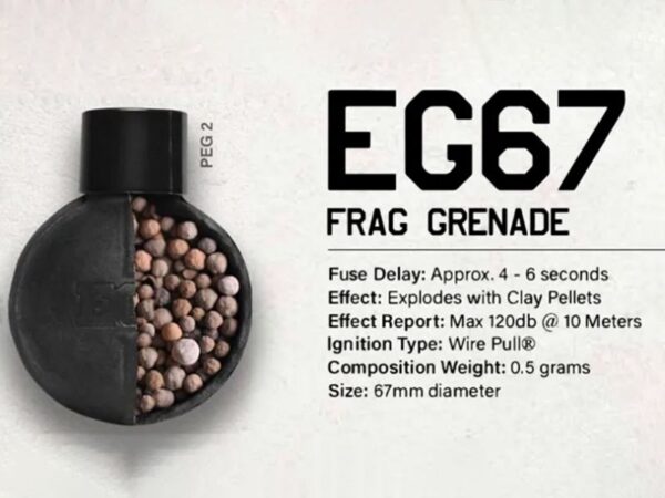 Enola Gaye EG67 Frag Grenade (EG67 – Black)