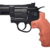 Huntex 2.5″ Co2 Revolver (4.5mm/.177 BB – Black – Faux Wood Grip)