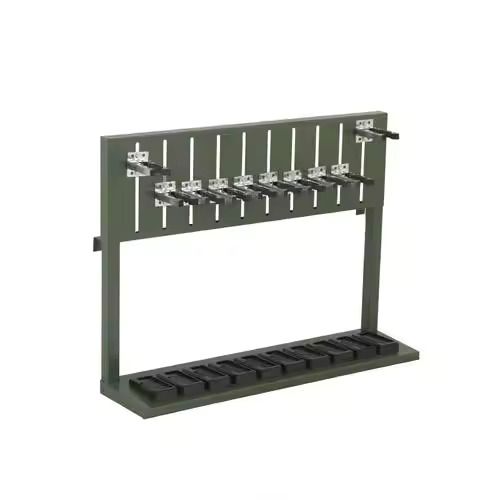 ACM Heavy Duty Steel Rifle Holder Display Racks with Adjustable Slots